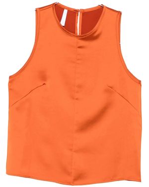 Imperial Sleeveless Tank Top - オレンジ