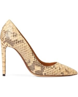 Ralph Lauren 100Mm Celia Court Shoes - Metallic