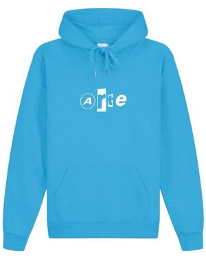 Arte' Sudadera con capucha y motivo gráfico - Azul