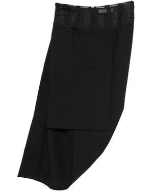 Entire studios Tailored Drape Skirt - Black