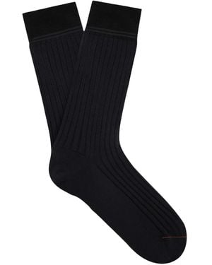 ZEGNA Cotton Socks - Black
