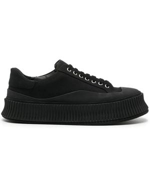 Jil Sander Vulcanised-Sole Low-Top Sneakers - Black