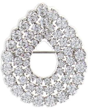 Swarovski Matrix Brooch - White