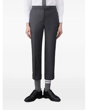 Thom Browne Super 120's Twill Backstrap Trousers - Black