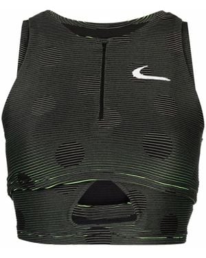 NIKE X OFF-WHITE Polka-Dot Print Performance Top - Black