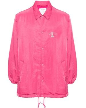 Doublet Logo-Embroidered Jacket - Pink
