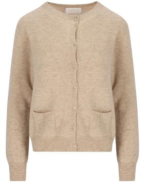 Vanisé Patch-Pocket Cashmere Cardigan - Natural