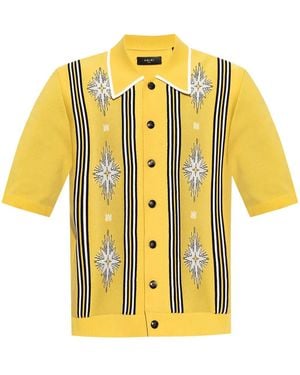 Amiri Patterned Polo Shirt - Yellow