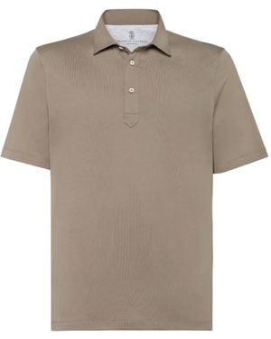 Brunello Cucinelli Klassisches Poloshirt - Grau
