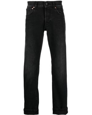 Tela Genova Light-Wash Strap Detail Jeans - Black