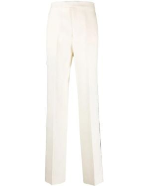 Gucci Side-Stripe Wool Pants - White