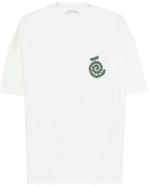 Etudes Studio T-Shirt À Imprimé Spirale - White