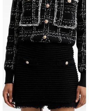 Guess Fringed Mini Shorts - Black