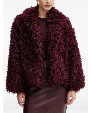 Sandro Ferrone Long-Sleeves Coat - Red