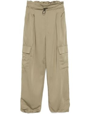 DKNY Pleat-Detail Trousers - Natural