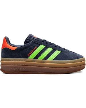adidas Gazelle Bold "Aurora Ink/Solar/Gum" Sneakers - Green