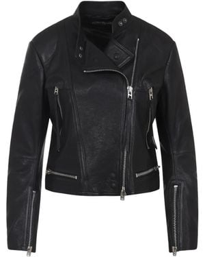 Tom Ford Zipped Leather Jacket - Black