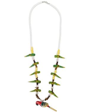BLAKLACE Parrot Beaded Necklace - White