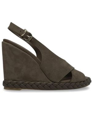 Castañer Braided Wedge-Heel Sandals - Brown