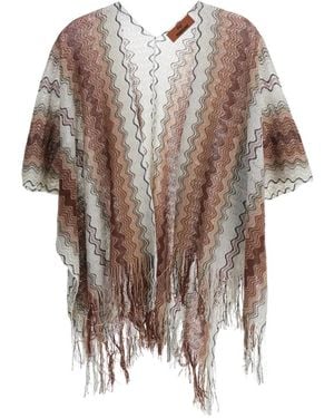 Missoni Fringed Poncho - Natural