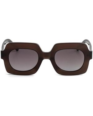 Kaleos Eyehunters Beaumier Oversized Sunglasses - Brown