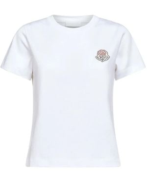Moncler Logo-Detail Crew-Neck T-Shirt - White