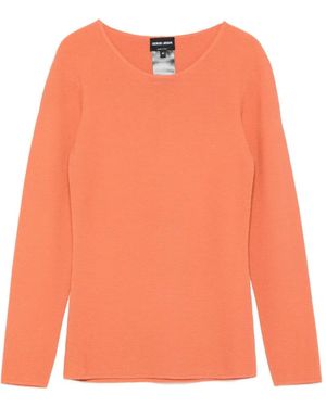 Giorgio Armani Long-Sleeve T-Shirt - Orange