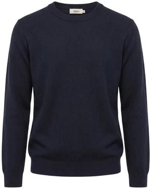 Altea Crew-Neck Wool Sweater - Blue