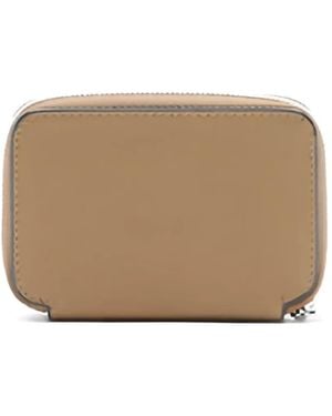 Valextra Leather Wallet - Natural