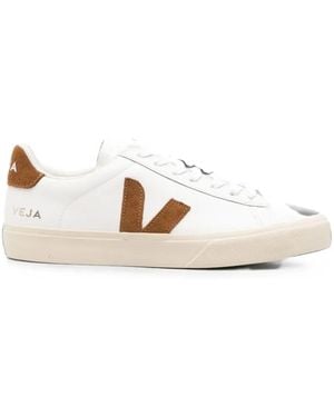 Veja Campo Logo-Patch Low-Top Sneakers - White