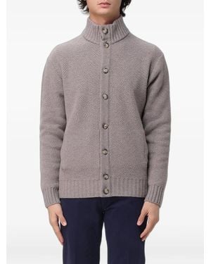 XC Cardigan Mit Stehkragen - Grau