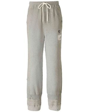 Maison Mihara Yasuhiro Hose mit Distressed-Saum - Grau