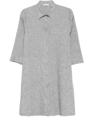 Peserico Chemise À Boutonnière Sur Le Devant - Gray