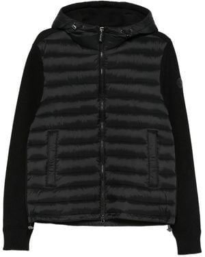 Colmar Quilted Hooded Jacket - Black