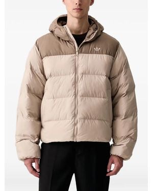 adidas Regen Hooded Padded Jacket - Natural