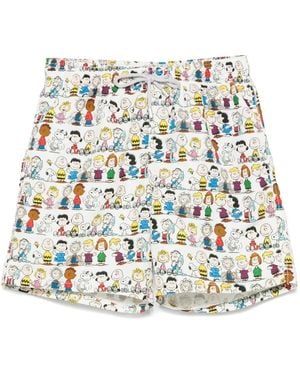 Mc2 Saint Barth X Peanuts Gustavia Badeshorts - Weiß