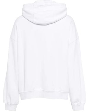 Fiorucci Perfect -Print Cotton Hoodie - White