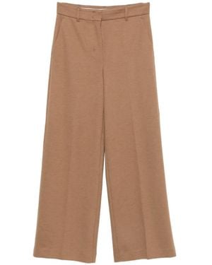 Max Mara Wide-Leg Tailored Pants - Natural