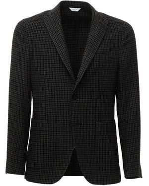 Boglioli K-Jacket Checked Blazer - Black