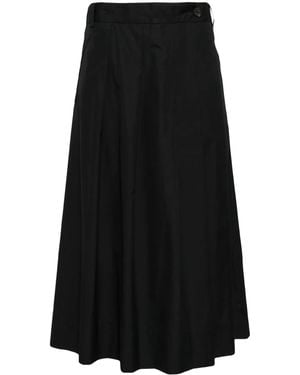 Isabel Benenato Cropped Cotton Pants - Black