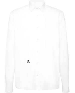 Philipp Plein Skull-Embellished Shirt - White