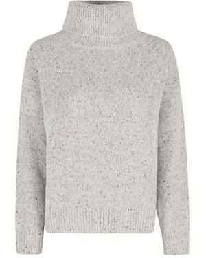 Gran Sasso Pull À Col Roulé - Gris