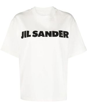 Jil Sander T-Shirt con Logo - Bianco