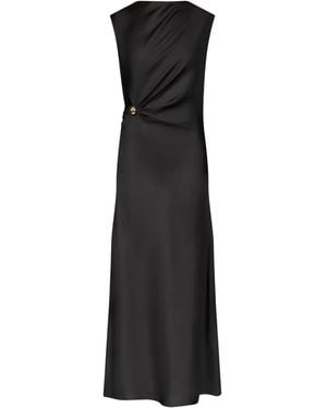 Loulou de Saison Roan Seidenkleid Mit Metallverzierung - Schwarz