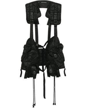 Julius Hemdjacke Mit Geknöpften Taschen - Schwarz