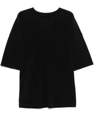 Homme Plissé Issey Miyake Plissé T-Shirt - Black