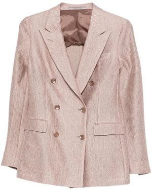 Tagliatore Double-Breasted Blazer - Pink