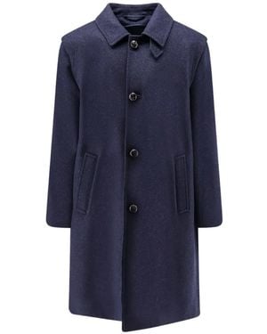 Schneiders Hubertus Loden Virgin-Wool Coat - Blue