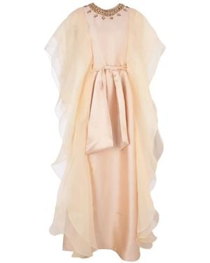 Baruni Almas Tie Maxi Dress - White