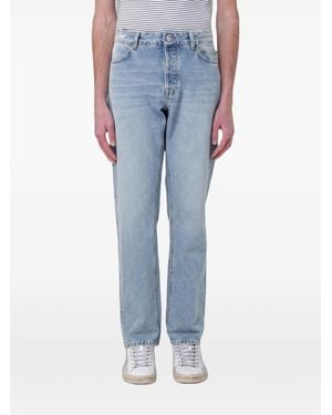 Siviglia Button-Up Straight-Leg Jeans - Blue